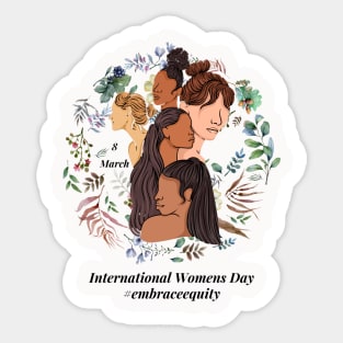 embrace equity international women's day 2023 Sticker